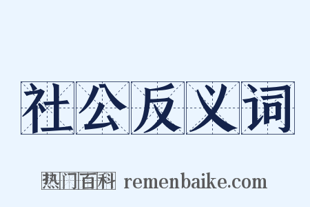 社公反义词是什么意思的图片
